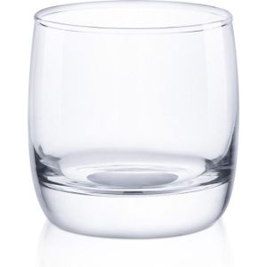Ronde Zware Base Clear Glas, Glaswerk Whisky Drink Cups, Set van 2
