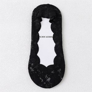 Kant Boot Sokken Vrouwen Onzichtbare Sokken Vrouwen Zomer Dunne Ondiepe Mond Sokken En Najaar Puur Katoen Bodem siliconen