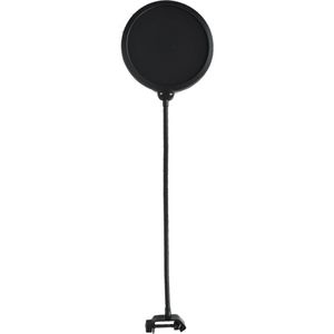 Duurzaam Double Layer Voorruit Studio Microfoon Flexibele Wind Screen Mask Mic Pop Filter Bilaag Shield Voor Spreken Recording
