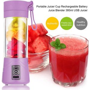 380ml Juicer Blender Fles USB Oplaadbare Blades Citrus Fruit Juicer Groenten Milkshake Smoothie Squeezers Mengmachine