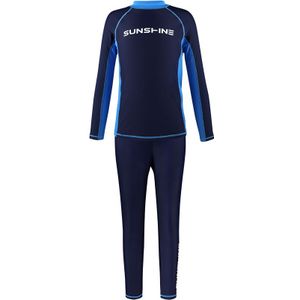 Julysand Boys Swimwear Children Long Sleeve Rash Guard Sets Kids Sun Protection Suit Boy Two Piece Swimsuit