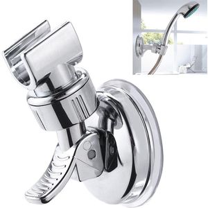 Plastic Douchekop Handset Houder Chrome Badkamer Wall Mount Verstelbare Zuig Beugel Gepolijst Lichtgewicht Robuuste Duurzaam