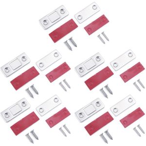 5 Set Rvs Magnetische Deur Catch Zware Magneet Klink Kabinet Vangt Kasten Shutter Kast Meubels Deur