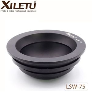 XILETU LSW-75 75mm Aluminium Statief Bal Adapter Kom voor Gitzo Manfrotto Sachtler Video Fluid Head