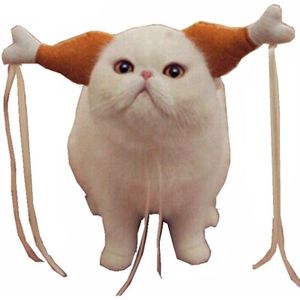 1 Pc Kalkoen Kip Drumstick Hoofdband Hond Kip Been Hoepel Party Grappige Rekwisieten Kat Hoofdtooi Mooie Accessoires Kostuums FMD7020