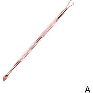 1Pcs Rvs Cuticle Pusher Voor Uv Gel Nail Pedicure Polish Lak Pusher Gereedschap Art Manicure Cleaner Care Nail w9N1