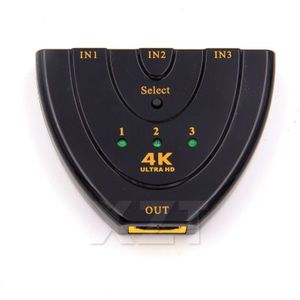 Hdmi Auto Switch Switcher 4K * 2K 3D Mini Hdmi Splitter 3 In 1 Out Poort Hub Voor dvd Hdtv Xbox PS3 PS4 1080P