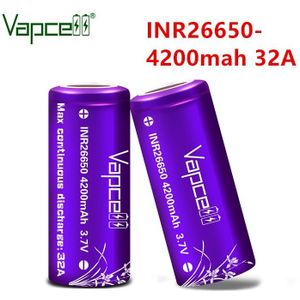 Vapcell Originele 26650 Batterij 4200Mah-4300Mah 32A Oplaadbare Li-Ion 3.7V Batterijen Mobiele Lummelen Hkj Test