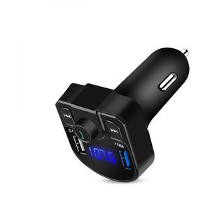 Handsfree Car Kit Bluetooth Draadloze Fm-zender LCD MP3 Speler 3.1A Quick Dual USB Charger USB TF Card AUX voor auto radio
