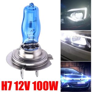 2 Stuks 100W H7 Halogeen Lampen Super White Quartz Glas 12V 4500K Xenon Donker Blauwe Auto Koplamp lamp Auto Lamp
