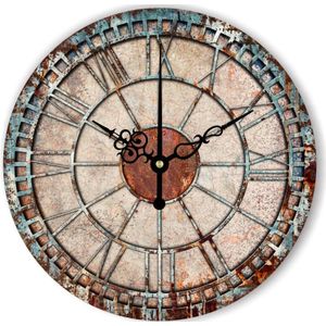 Grote Wandklok Retro Interieur Voor Keuken Stille Living Art Vintage Wandklokken Rome Digitale Horloges Wandklokken