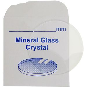 99Pcs Platte Ronde Mineraalglas Horloge Crystal 1.5Mm Dikke 24 ~ 40Mm Maten Voor Horloge Reparatie