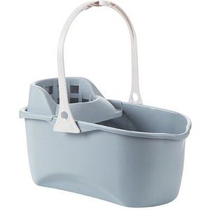Huishoudelijke rechthoekige plastic knijpen emmer plastic katoen mop cleaning emmer draagbare platte mop emmer verdikte L emmer