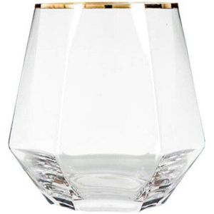 Geometrie Glas Diamant Kristallen Glazen Beker Cocktail Whisky Koffie Water Mok Melk Wijn Transparant Tumbler Cup Borrelglaasjes