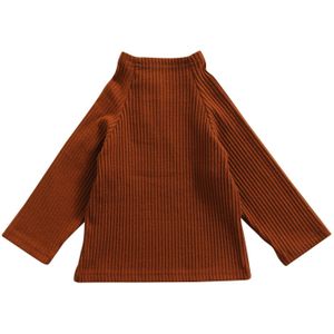 Kinderen Mode Effen Kleur Sweatshirt Herfst En Winter Lange Mouw Corduroy Trui 1-4T