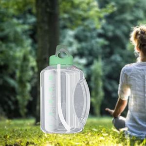 Plastic Bpa Gratis Fles Water Tijd Herinnering Kruik Voor Sport Outdoor Activiteit