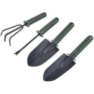 4 Pcs Tuingereedschap Schop Outdoor Volwassen Iron Troffel Schop Hark Cultivator Tuinieren Ye