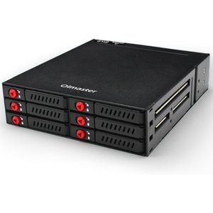 MR-6601 6 Bay Harde Schijf Behuizing Rack Data Opslag Voor 2.5 "Sata Ssd Hdd Case A69B