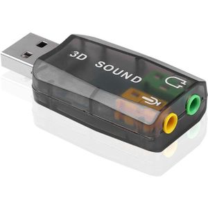 XX9A 3D Geluidskaart Mini Externe Usb Naar 3.5Mm Mic Microfoon Hoofdtelefoon Jack