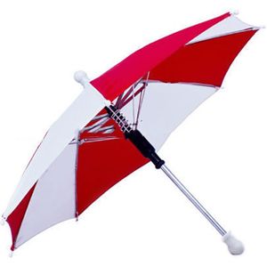 Magic speelgoed, Magic Paraplu-Podium Goocheltruc Clown Paraplu (Magician prop, magie speelgoed) medium paraplu Lege uit rood & wit