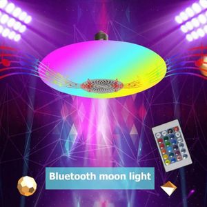 30W Rgb Bluetooth Muziek Gloeilamp Plafondlamp Rc Kleurrijke Home Decor Lamp