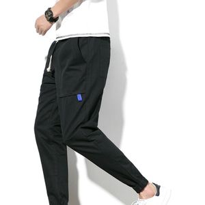 Casual Cool Mannen Broek Katoen Slanke Broek Business Solid Mens Zweet Broek