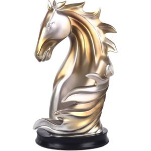 Abstract Paard Hoofd Wijn Fles Houder Sier Hars Charger Sculptuur Wijnrek Bar Decor Craft Accessoires Benodigdheden