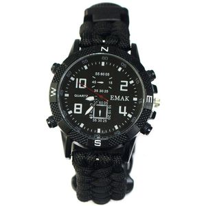 Levenslijn Fluitje Kompas Waterdichte Horloges Led Digitale Outdoor Sport Horloge Mannen Multifunctionele Horloge G Stijl Shock Quartz Horloge
