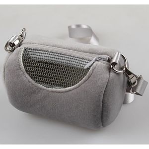 12X7Cm Kleine Pet Carrier Schoudertas Comfortabele Reizen Hamster Cilinder Bag Draagtassen Voor Vliegende Eekhoorn Kleine dieren