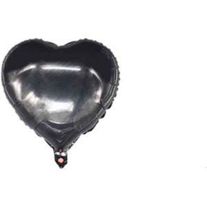 ZFWELL 5 stks/partij 18 inch zwart en wit liefde vijf hart aluminium ballon party wedding anniversary decoratie supplies7