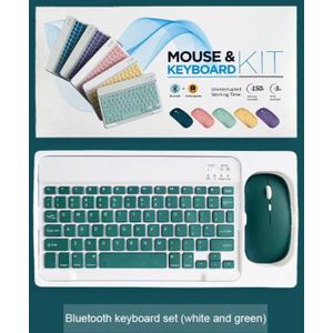 Mini Bluetooth Toetsenbord En Muis Draadloze Ipad Toetsenbord Muizen Tablet Toetsenbord Muis Voor Telefoon Mobiele Telefoon Laptop