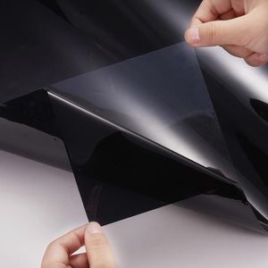 50Cm X 300Cm Dark Black Car Window Tint Film Glas Zomer Auto Auto Huis Ramen Glas Verven Solar bescherming Auto Accessoires