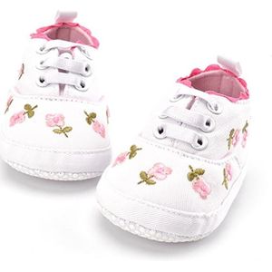 Baby Schoenen Pasgeboren Jongens Meisjes Twee Gestreepte Babyschoenen Kids Peuters Lace Up Pu Lederen Zachte Zolen Sneakers 0-18 Maanden