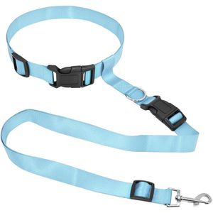 Hand Gratis Halsband en riem Set Sterke Nylon Kleine Grote Hond Aangelijnd Kraag Huisdier leads Running Jogging Wandelen Wandelen 6 kleur