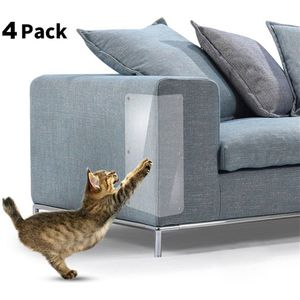 4 Stuks Anti-Kras Beschermende Film Cat Scratch Guard Mat Voor Pet Kat Krabpaal Meubels Sofa Deken Protector
