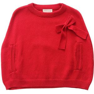 Lente Rode Meisjes Trui Bovenkleding Kinderen 100 Meisjes Jas 2 3 4 5 6 7 8 Jaar Kids kleding RKC195107