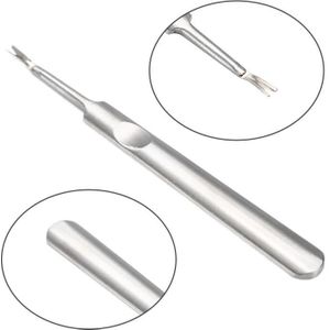 1 Pcs Rvs Cuticle Nail Dode Huid Pusher Lepel Nail Art Tool Manicure Pedicure Cuticle Pusher Trimmer Remover