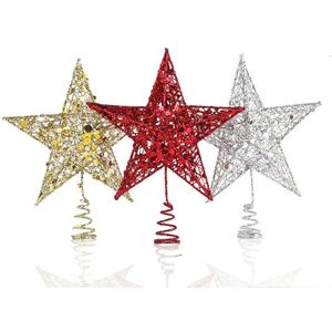 30 Cm Kerstversiering Ster Familie Huis Hoed Boom Top Decoratie Accessoires Kerstversiering