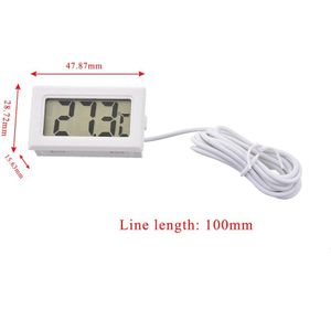 LCD Digitale Hygrometer Thermometer Hoge Precisie Elektronische Temperatuur Vochtigheid Monitor Indoor Outdoor Weerstation Klok