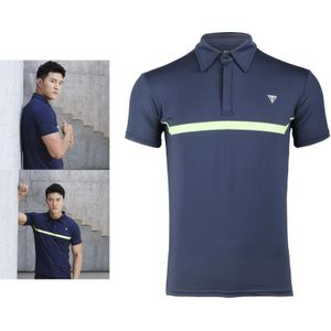 Zomer Shirt Mannen Casual Solid Colorshirt Mannen Ademend Tee Shirt Golf Tennis Kleding