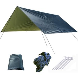 Outdoor Multi-functionele Dak Tent Sky Gordijn Waterproof Zonnebrandcrème Strand Luifel Tent Licht Matras Vloer Doek