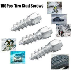 100 Winter Autoband Stud Schroef Sneeuw Nail Wiel Band Sneeuw Chain Stud Nail Atv Auto Motorfiets Off-Road band Banden Winter Producten