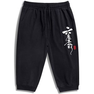 Mannen Katoen Casual Slim-Fit Kalf Lange Mannen Harembroek Zwart Oversized M-6XL 7XL Zomer Sport Broek Jogging Broek