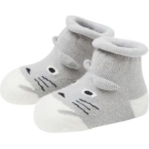 Winter Warm Baby Meisjes Sokken Kinderen Jongen Baby Kinderen Dier Cartoon Dikke Anti-Slip Sokken Slippers Zachte Schoen Sokken