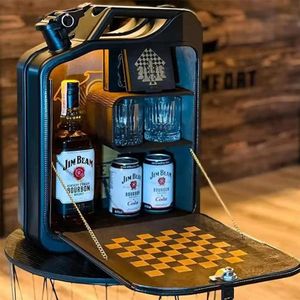 Donny Wijn Kabinet Creatieve Mobiele Bar Whiskey Vodka Opbergkast Thuis Wijn Drank Opbergdoos Retro Woondecoratie