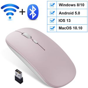 Draadloze Muis Bluetooth Muis Computer Usb Muis Gamer Ergonomisch Stille Mause Oplaadbare Muizen Wireless Optical Voor Pc Laptop