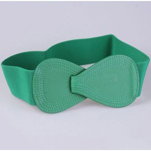 Vrouwelijke Taille Riem Dame Boog Broeksbanden Mode Rode Elastische Tailleband Effen Zwart Wit Geel Brede Riem Faux Leather Corset Riem