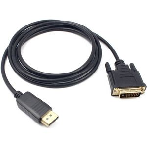 Onsale 1.8M Displayport Kabels Zwart Dp Male Naar DVI-D 24 + 1Pin Mannelijke Monitor Adapter Kabel Voor Macbook