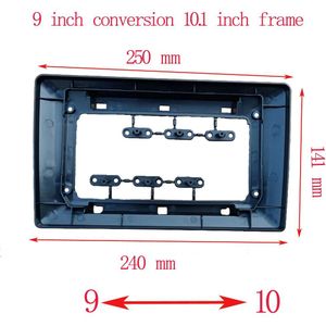 9 Inch 10 Inch Tot 7 Inch Frame 2 Din Frame Geschikt Voor Alle Auto Modellen Center Console Radio Android systeem