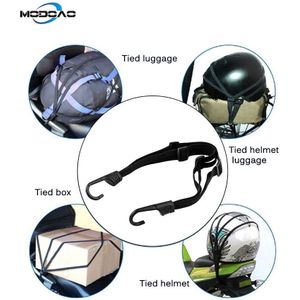 2 Haken Helm Brandstoftank Bagage Elastisch Touw Motorhelm Sterkte Intrekbare Elastische Touw Riem Netto Riem Fiets Touw